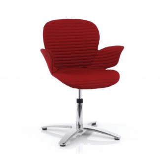 40 01 S M 0006 C A L I X O Auf Gleitern Vollpolster A R U B A T U B E Rot 300x300 1 324x324 Köhl CALIXO® Design-Schalenstuhl mit Vollpolsterung drehbar auf Gleitern