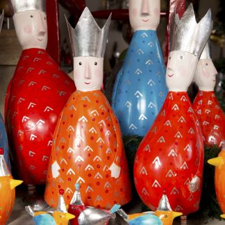 Dekofigur KINGS ARTHUR Pape rot H 38 cmDekofigur KINGS ARTHUR PAPE rot | blau | orange H 38 cm
