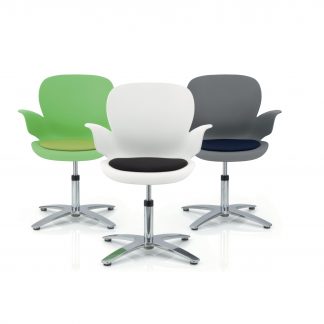 K Hl Calixo Design Schalenstuhl Mit Sitzpolster Drehbar Auf Gleitern 324x324 Köhl CALIXO® Design-Schalenstuhl mit Sitzpolster drehbar auf Gleitern