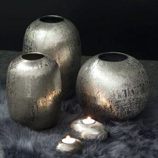 Vase BRITTA Edzard silber | brüniert H 21 | 23 | 28 cm