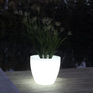 Gartenleuchte CHLOÉ LED Pflanzkübel H 44 cm