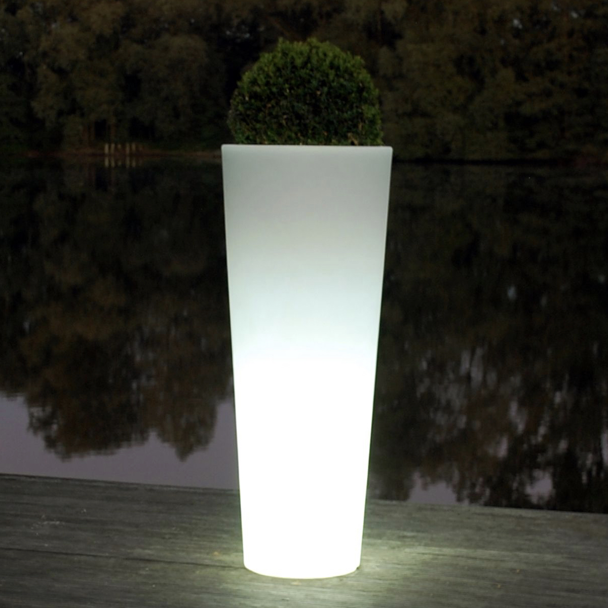 Gartenleuchte CIARA LED Bodenvase H 80 cm
