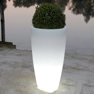 Gartenleuchte CRYSTAL LED Bodenvase H 80 cm