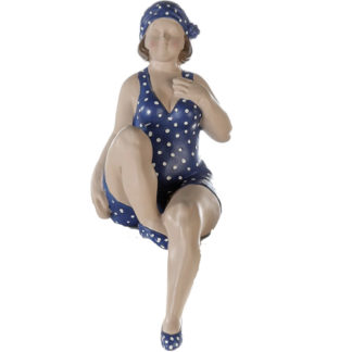 Figur Dekofigur BECKY blau Casablanca H 31 | 13 cm