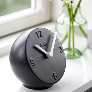 Tischuhr ORA Kähler matte black ø 14 cm