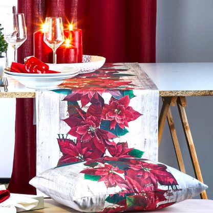 Tischläufer Apelt 2600 CHRISTMAS ELEGANCE rot 40x140 cm