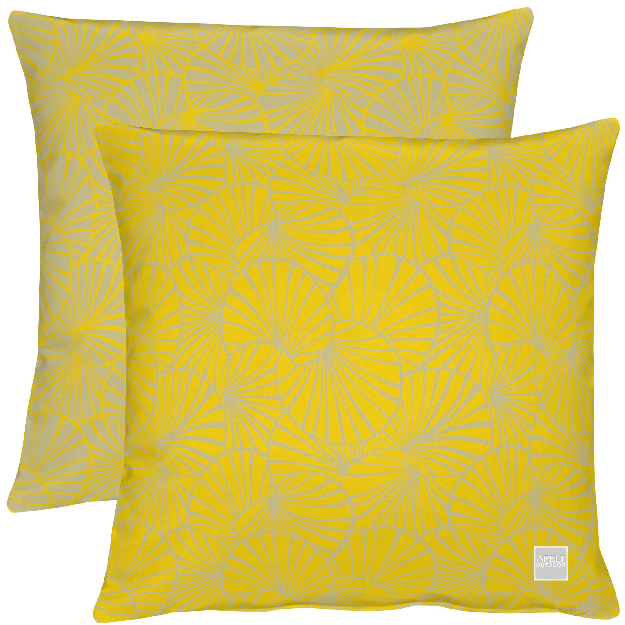 Outdoor Kissen Apelt 3961 gelb/weiß 46x46 cm Lüster & Laster