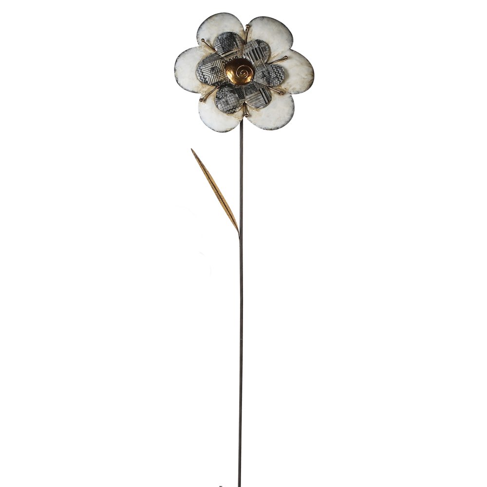 Gartendeko Gartenstecker Blume Nobile Casablanca H 60 Cm 2