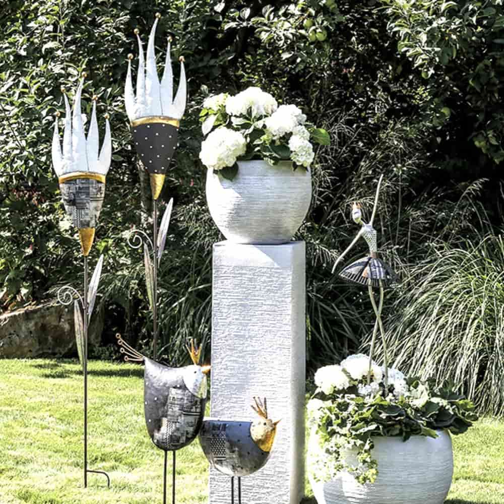 Gartenstecker Krone Nobile Casablanca H 115 cm