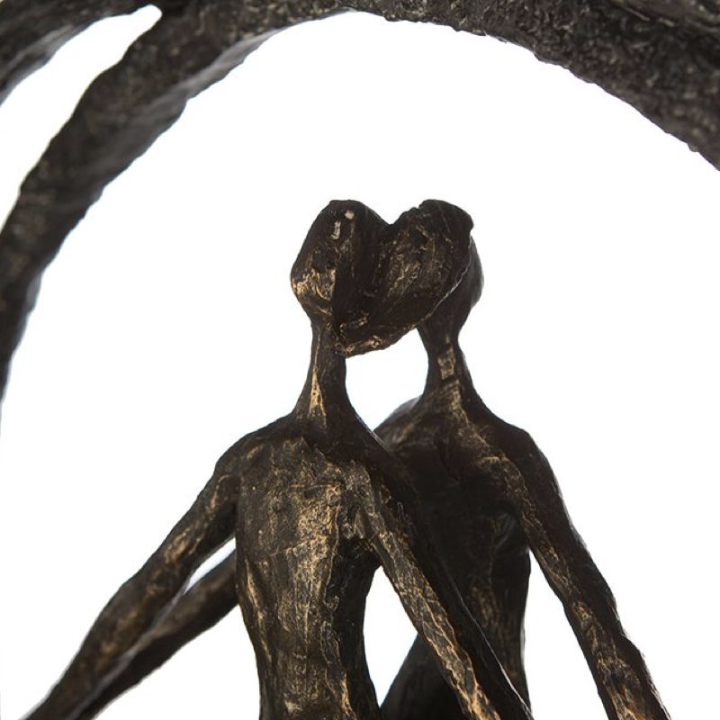 Skulptur PAAR IM RING Casablanca H 40 cm