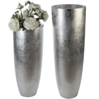 Bodenvase KONUS Casablanca silber H 115 | 92 cm