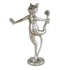Katzen Trio CAT-AEROBIC silber stehend