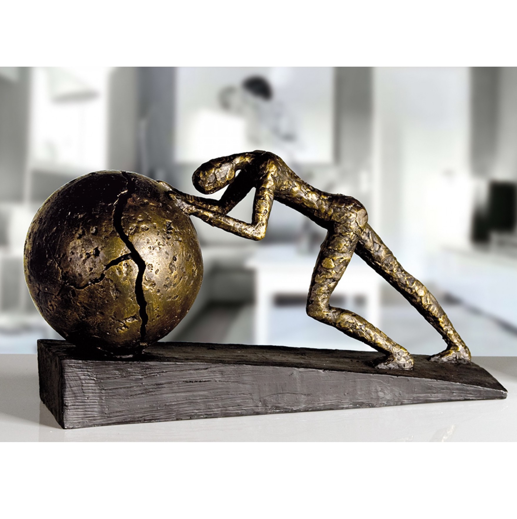 Skulptur HEAVY BALL Casablanca H 21 cm