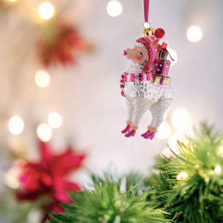 Weihnachtsbaumschmuck ALPAKA MIT GESCHENKEN GiftCompany H 14 cm