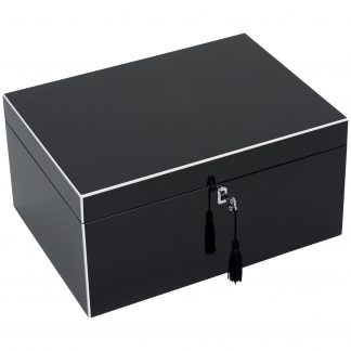 Schmuckkästchen Schmuckbox TANG GiftCompany schwarz B 31 cm