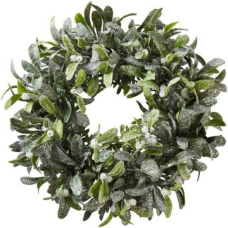 Türkranz | Blumenkranz MISTEL befrostet ø 35 cm