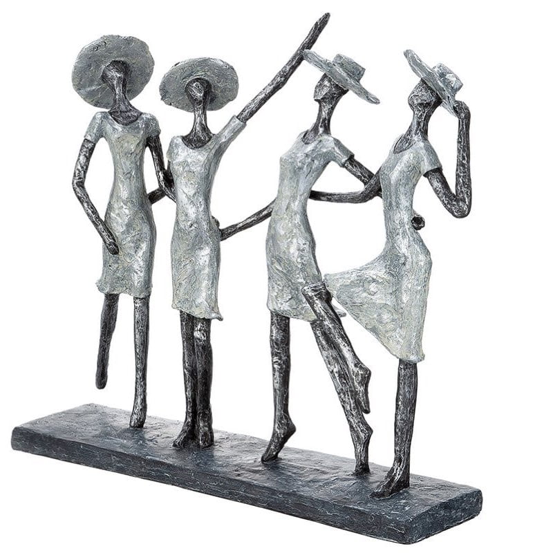 Skulptur VIER LADYS Casablanca H 34 cm