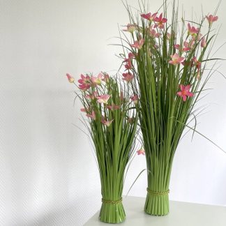 Kunstblume GRASBLÜTENBUSCH pink H 70 | 100 cm