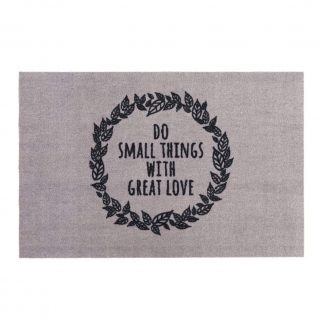 Fußmatte Kitchen DO SMALL THINGS WITH GREAT LOVE waschbar GiftCompany 50 x 75 cm