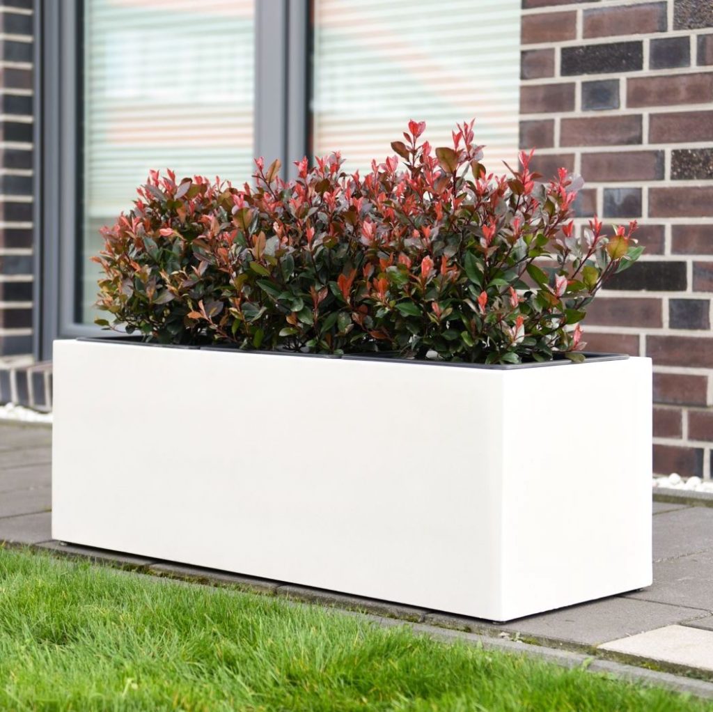 Pflanzkübel rechteckig outdoor anthrazit 80×40 cm