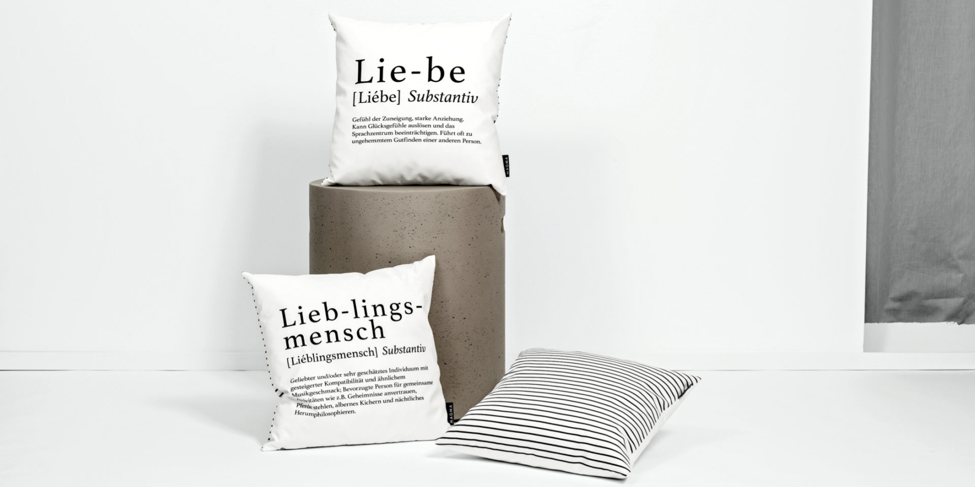 Kissen mit Spruch Lüster & Laster