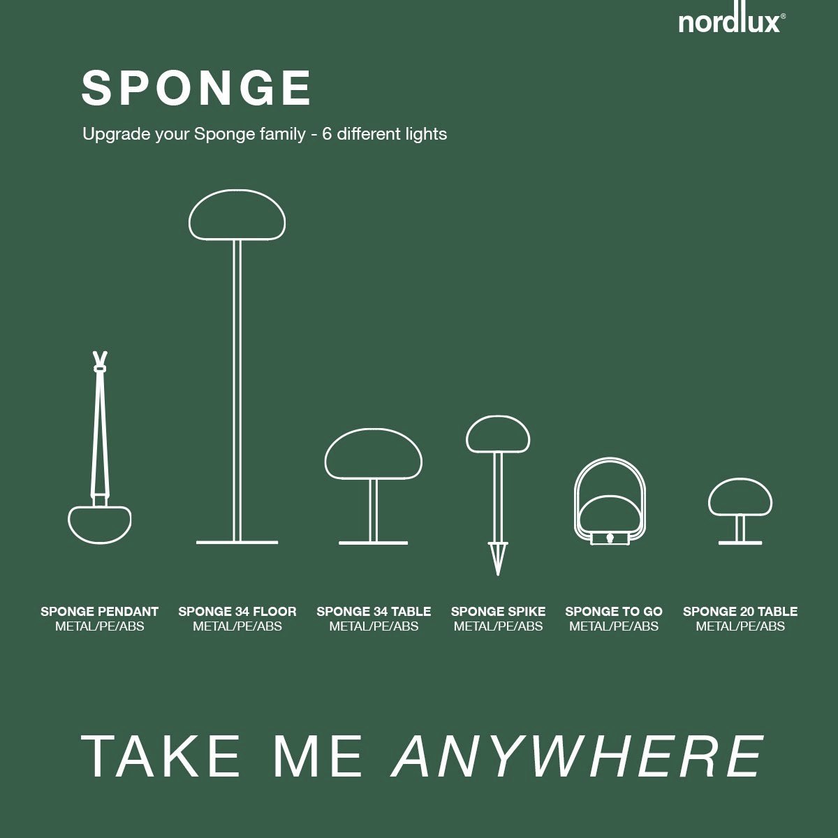 SPONGE Gartenlampe GO TO LED Nordlux