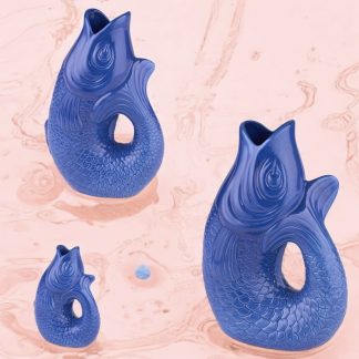 Vase MONSIEUR CARAFON GiftCompany azur H 30 | 24 | 12 cm