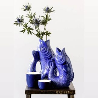 Fischvase MONSIEUR CARAFON Vase azure GiftCompany