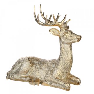 Weihnachtsdeko HIRSCH RAFFAEL Casablanca gold H 130 | 81 | 56 cm