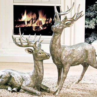 weihnachtsdeko-hirsch-raffael-casablanca-silber-h-130-81-56-cm Weihnachtsdeko HIRSCH RAFFAEL Casablanca silber H 130 | 81 | 56 cm