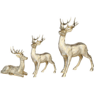 Weihnachtsdeko HIRSCH RAFFAEL Casablanca gold H 130 | 81 | 56 cm Weihnachtsdeko HIRSCH RAFFAEL Casablanca gold H 130 | 81 | 56 cm
