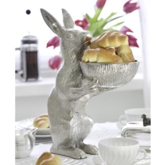 Dekofigur Hase mit Schale BERT Edzard H 31,5 cm