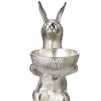 Dekofigur Hase mit Schale BERT Edzard H 31,5 cm