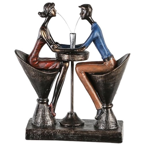 Skulptur TABLE FOR TWO Casablanca Höhe 25 cm