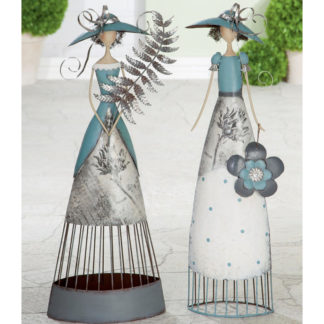Dekofigur CARRY & CLARA Casablanca Metall grau H 66 cm