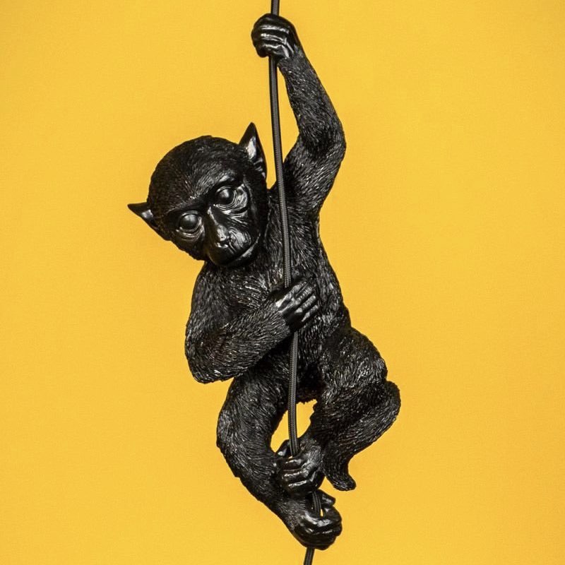 Pendelleuchte Affe CHIP schwarz Werner Voß Höhe 38 cm