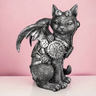 Skulptur | Dekofigur STEAMPUNK CAT Casablanca H 24 cm