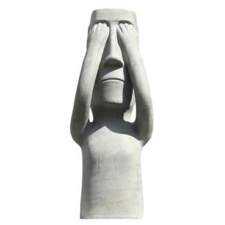Skulptur "NICHTS SEHEN" Casablanca Keramik H 63 cm