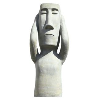 Skulptur "NICHTS HÖREN" Casablanca Keramik H 63 cm