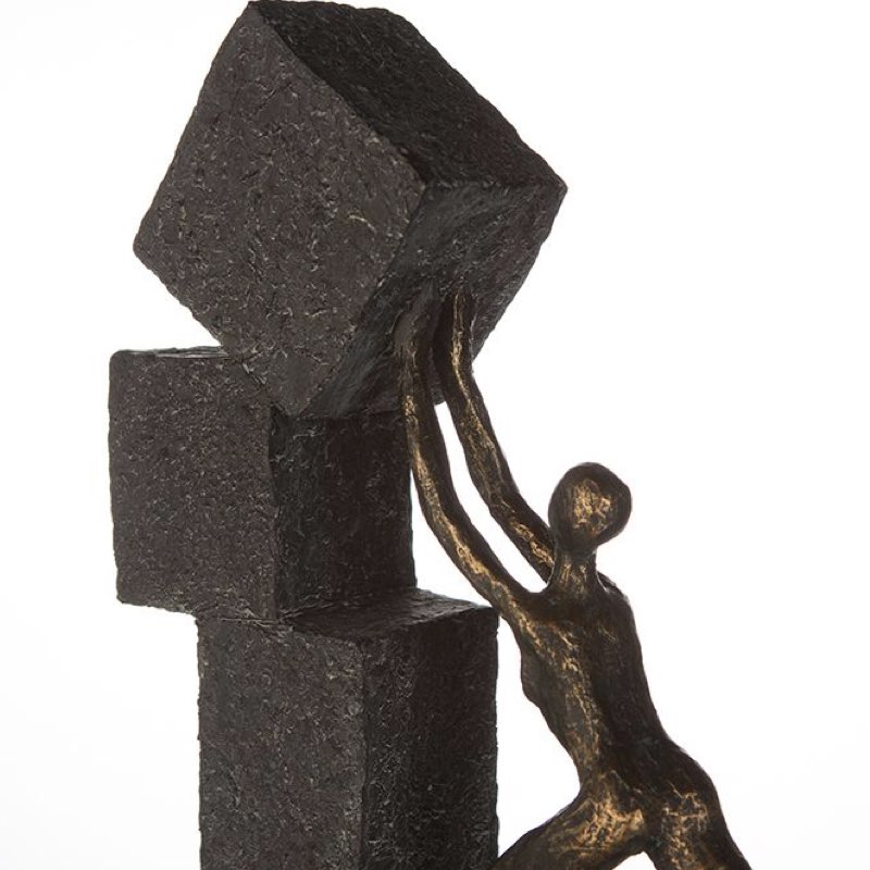 Skulptur STACKING Casablanca bronze Höhe 30 cm