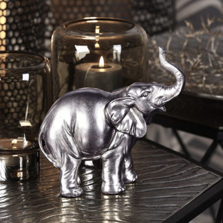 Figur Elefant JUMBO Casablanca antik silber B 20 | 39 cm