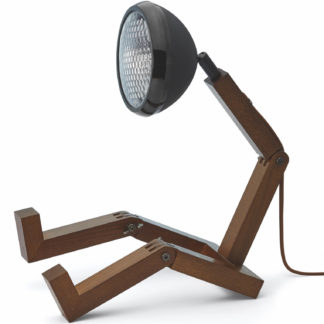 Design Tischlampe Limited Edition MR. WATTSON Lampe Matt Black Piffany Copenhagen aus Eschenholz H 40 cm