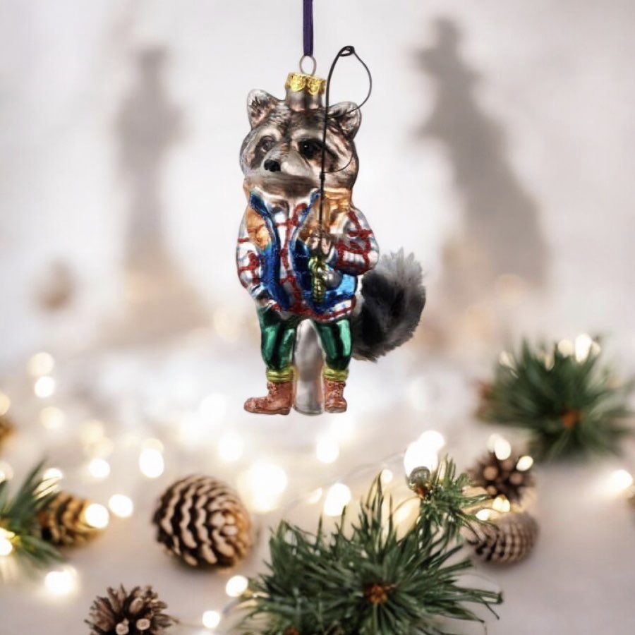 Weihnachtsbaumschmuck WASCHBÄR GiftCompany H 13 cm