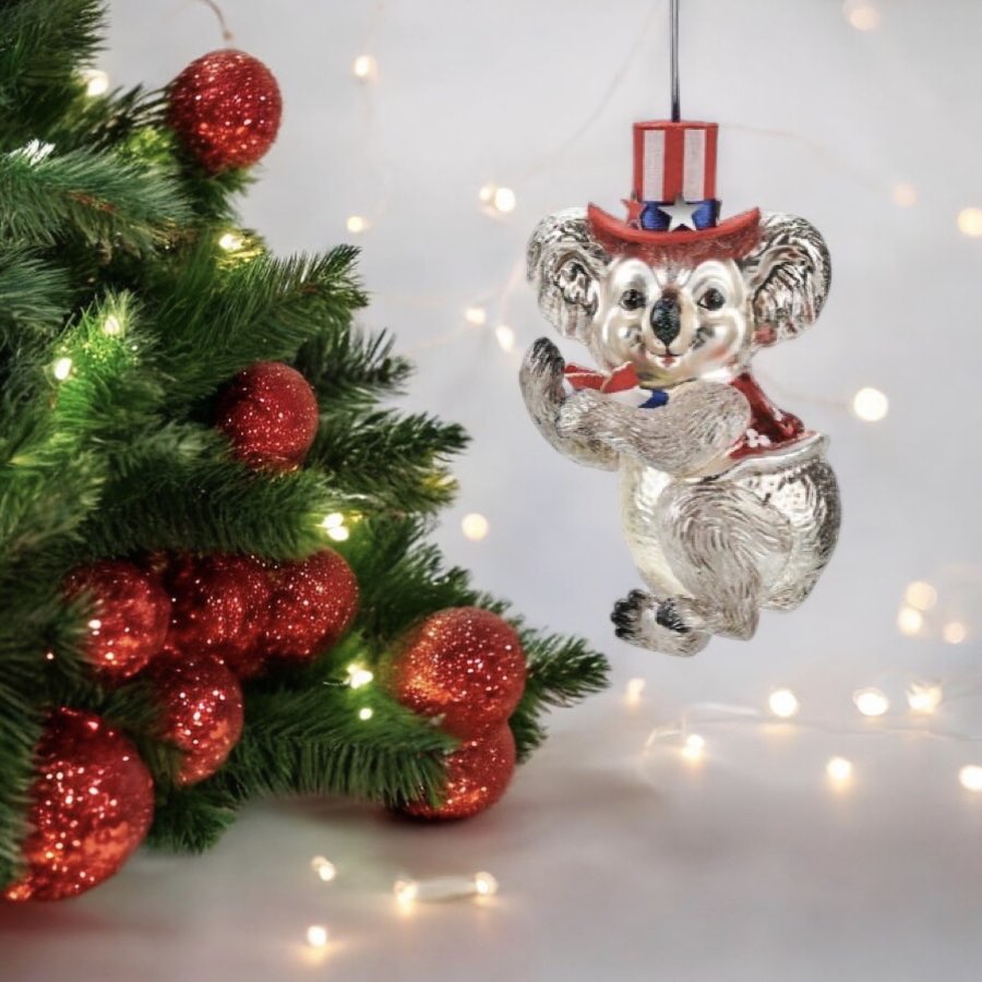 Weihnachtsbaumschmuck KOALA MIT ZYLINDER GiftCompany H 12 cm