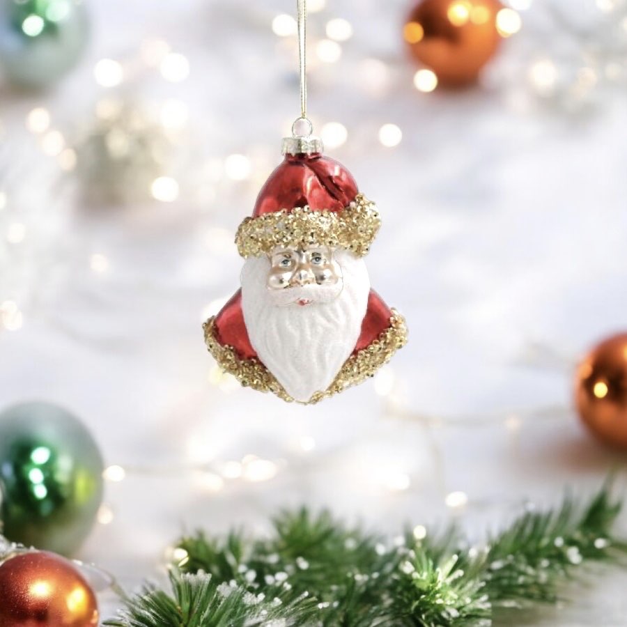 Weihnachtsbaumschmuck SANTA FACE Werner Voß Höhe 12 cm