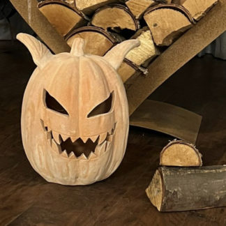Halloween Deko Kürbis Terrakotta H 34 cm