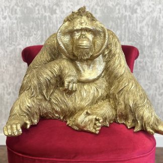 Dekofigur Orang-Utan gold BILL Werner Voß Höhe 53 cm