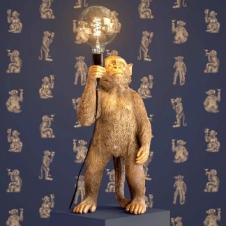 Tischlampe Affe KOKO gold Werner Voß Höhe 55 cm