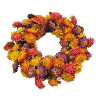 Türkranz Herbst Kunst Blütenkranz auf Rebe ø 30 cm