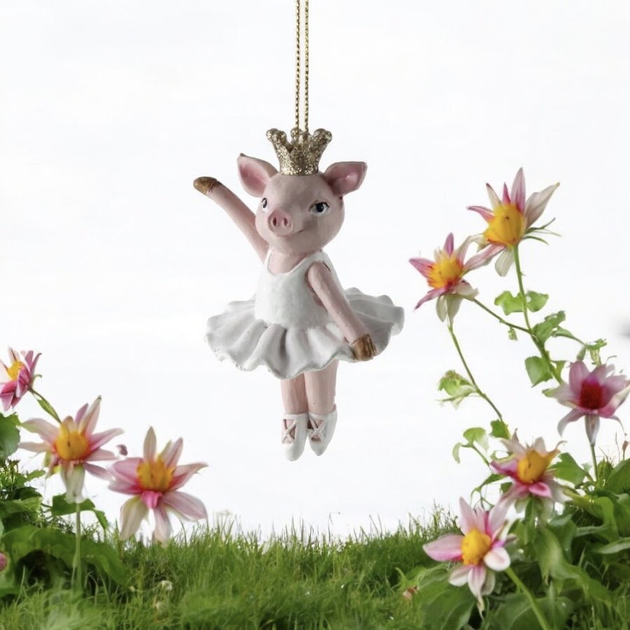 Weihnachtsbaumschmuck BALLERINA SCHWEIN Werner Voß Höhe 10 cm